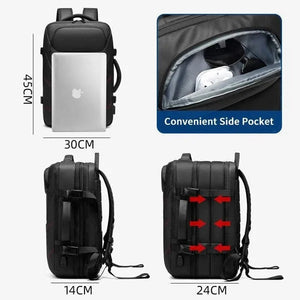 Men's Waterproof USB Charging Male Laptop Casual Travel Bag