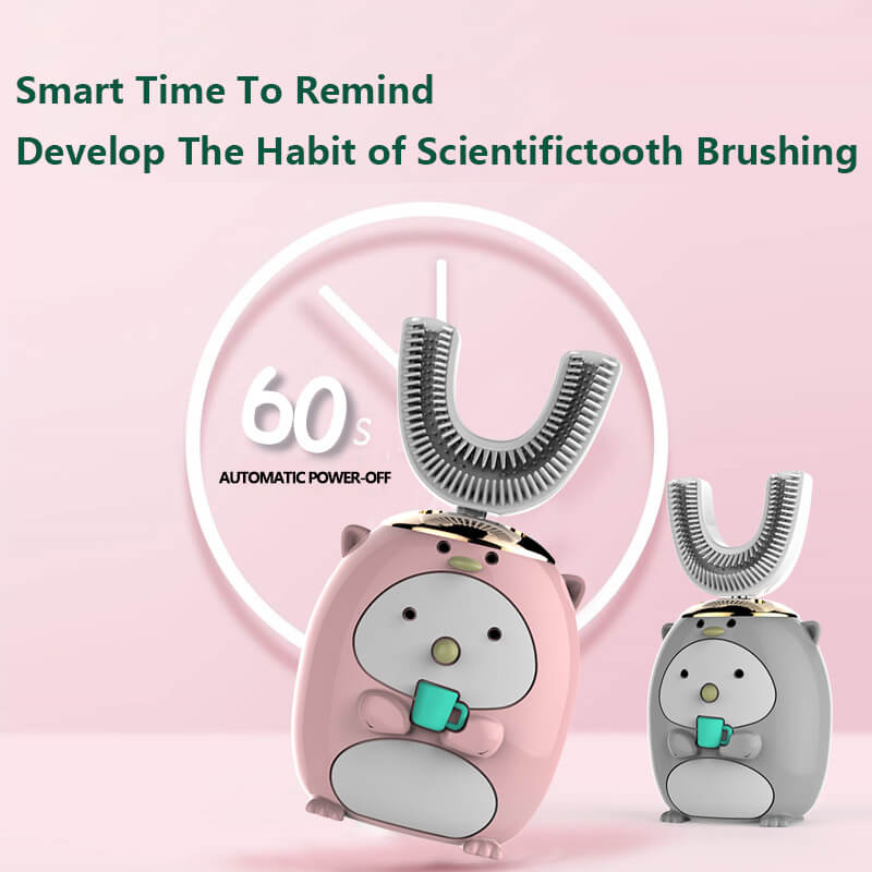 🔥Free shipping and free toothpaste🔥Smart 360 degree U-shaped children's electric toothbrush