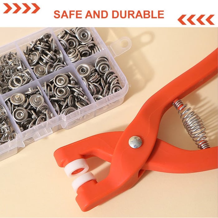 🔥VENTE CHAUDE MAINTENANT 49% DE RÉDUCTION 🎁Kit d'outils pour boutons-pression en métal avec pinces de fixation