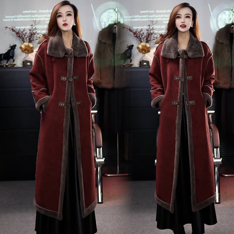 ❄️Winter Specials❄️ Stylish Plush Lined Overcoat for Women