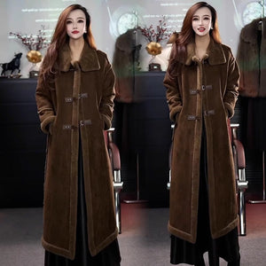 ❄️Winter Specials❄️ Stylish Plush Lined Overcoat for Women