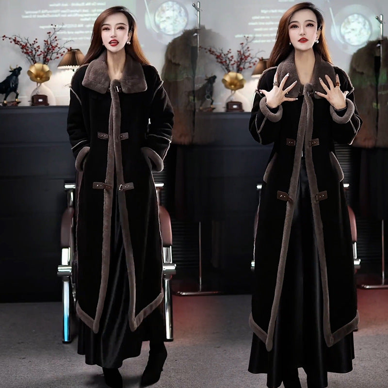 ❄️Winter Specials❄️ Stylish Plush Lined Overcoat for Women